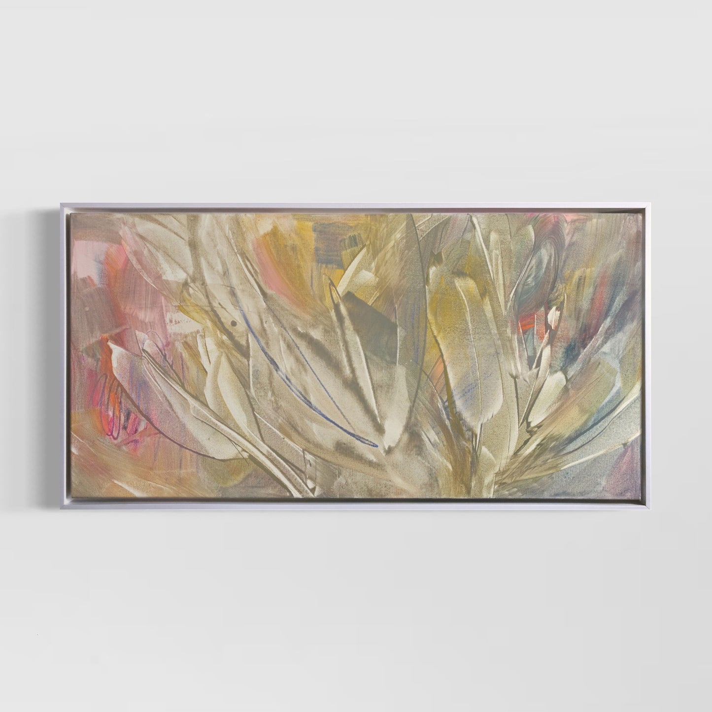 "Flying with My Eyes Closed" - 18” x 36” Framed