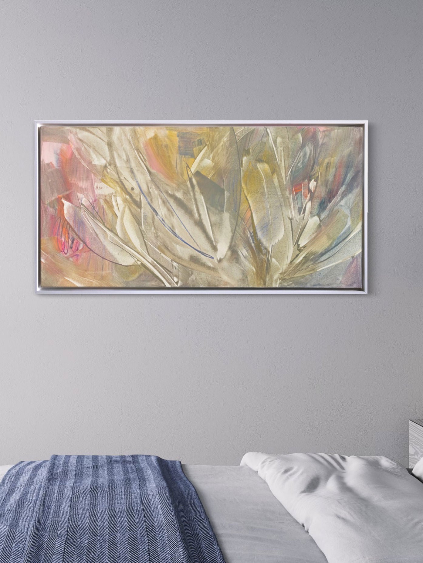 "Flying with My Eyes Closed" - 18” x 36” Framed