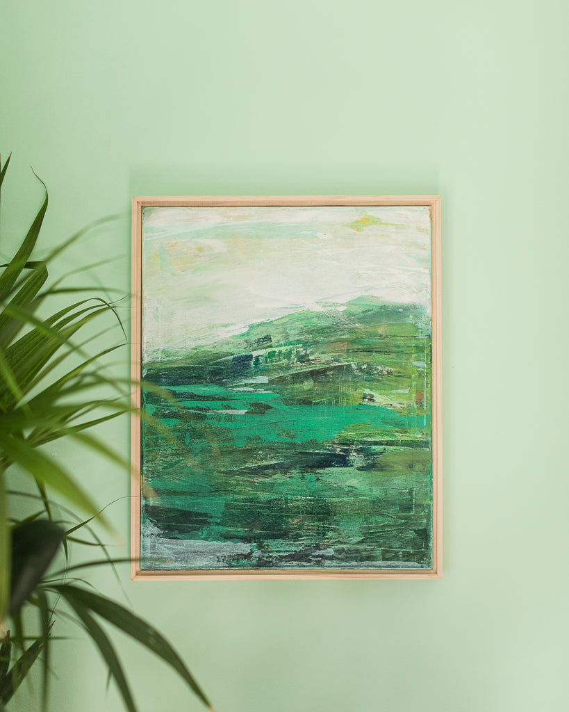 "Green Pastures" - 16" x 20" Framed