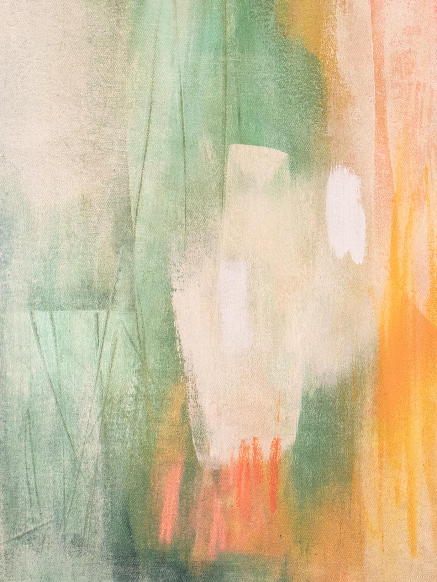 "Rainbow Waterfall" - 43" x 41.5"