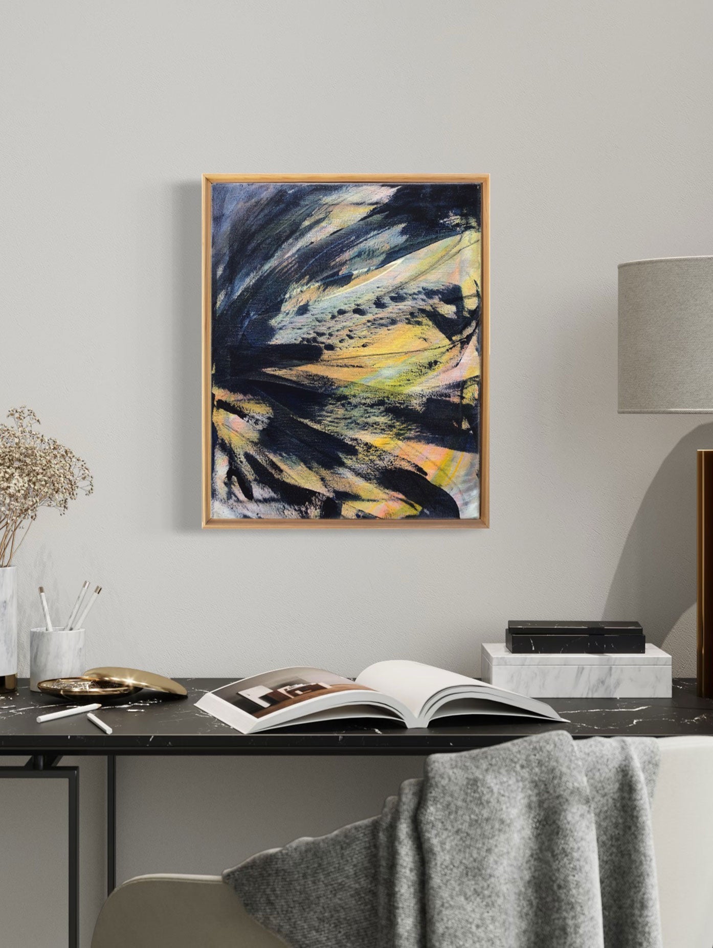 "Spring Papillons" - 16" x 20" Framed