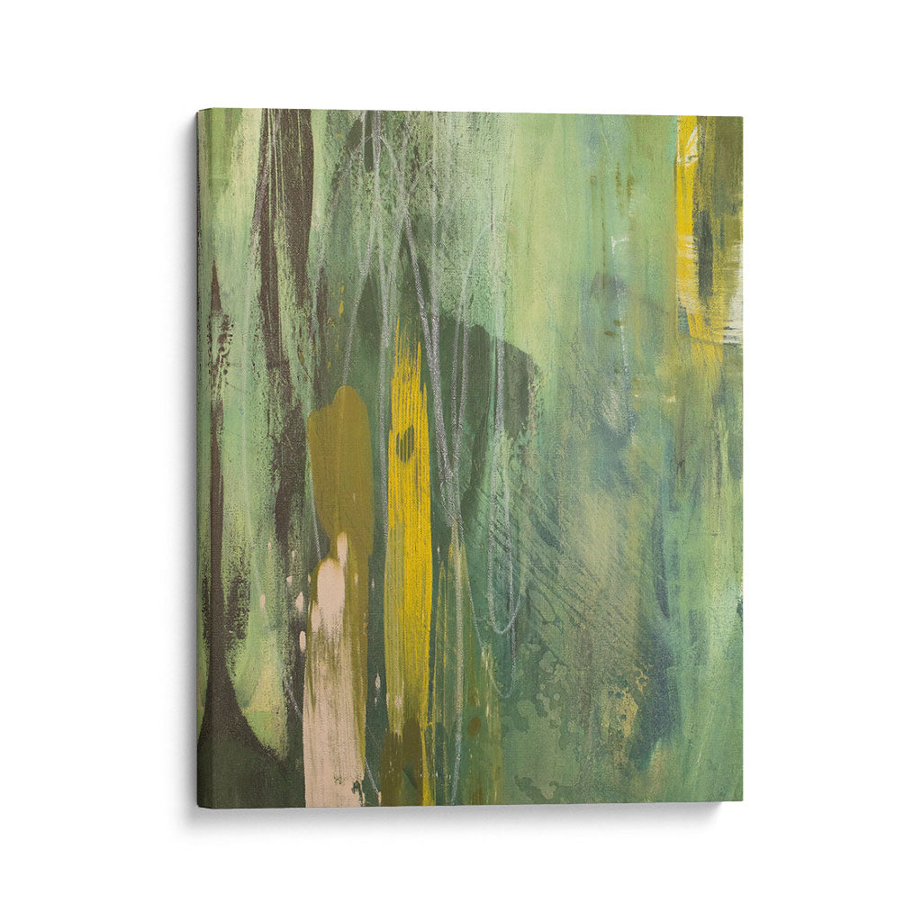 "Verde Abstract" Gallery Wrapped Canvas