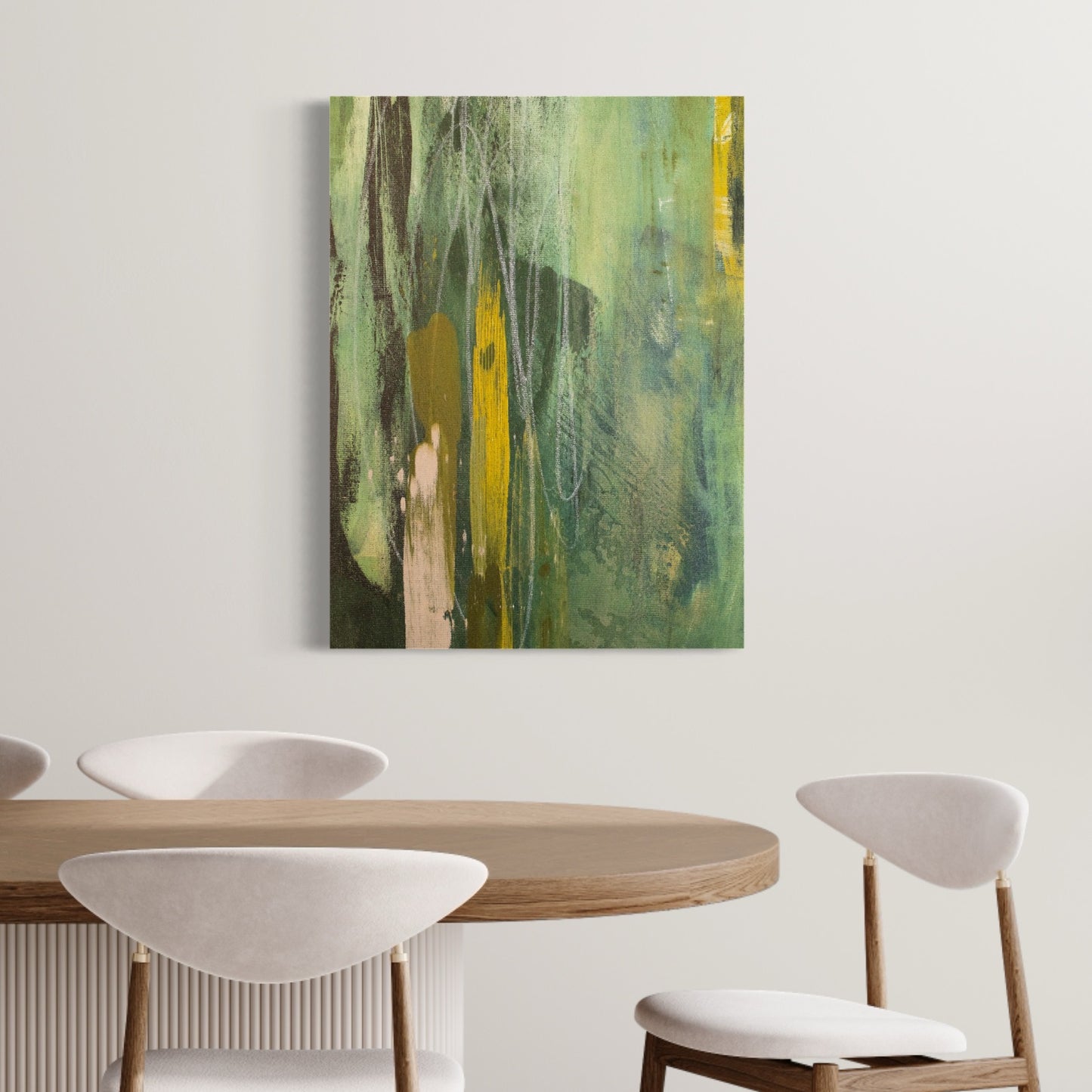 "Verde Abstract" Gallery Wrapped Canvas